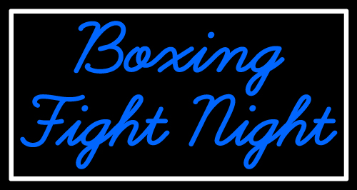 Custom Boxing Fight Night Neon Sign 2