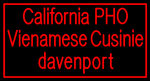 Custom California Pho Vienamese Cusinie Neon Sign 1