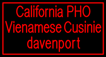 Custom California Pho Vienamese Cusinie Neon Sign 1