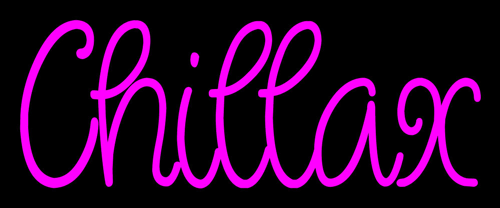 Custom Chillax Neon Sign 2