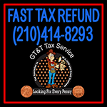 Custom Fast Tax Refund 210 414 8293 Gtandt Tax Service Neon Sign 3