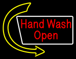 Custom Hand Wash Open Neon Sign 3
