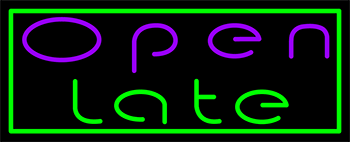 Custom Open Late Neon Sign 4