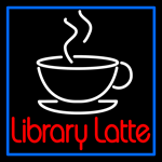 Custom Library Latte Neon Sign 1