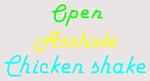 Custom Open Asshole Neon Sign 4