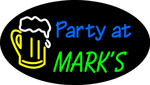 Custom Party At Marks Neon Sign 1