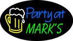 Custom Party At Marks Neon Sign 3