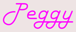 Custom Peggy Neon Sign 3