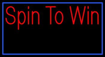 Custom Spin To Win Game Room Neon Sign 4