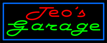 Custom Teos Garage Neon Sign 12