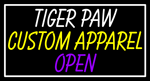 Custom Tiger Paw Apparel Open Neon Sign 3